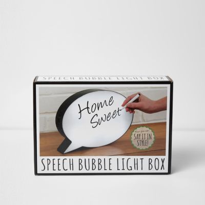 Speech bubble light box